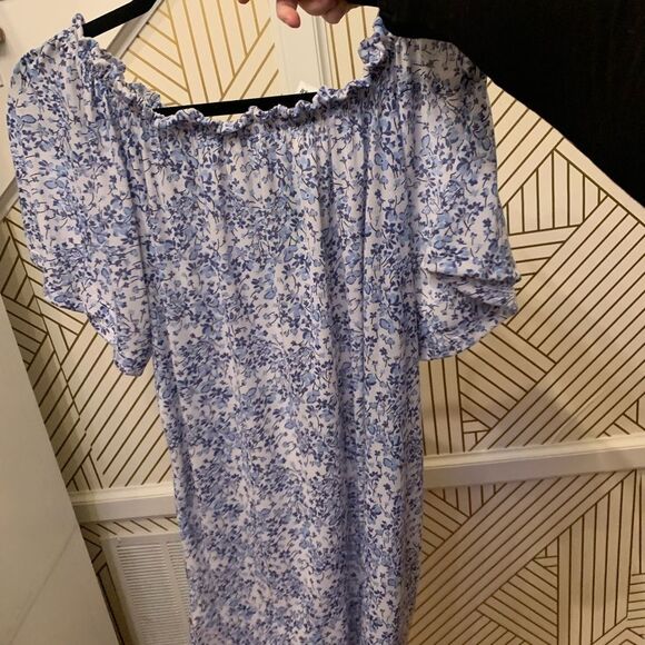 H&M Off the Shoulder Floral Print Dress NWT - Picture 8 of 8